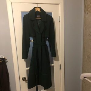 Wool blend trench coat